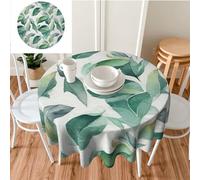 Nappe ronde imperméable pour fête, cuisine, salle à manger, mariage, camping, pique-nique - 152,4 x 152,4 cm