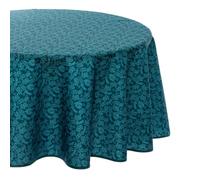 Atmosphera Nappe anti-tache Meili feuilles bleu canard Ø180 cm