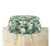 Douceur d'Intérieur Nappe ronde Guyana – PVC Textilia – Ø 160 cm – Vert