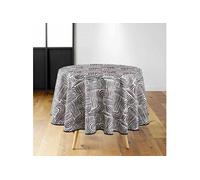 Nappe Ronde Imprimé "Pandore" 180cm Noir
