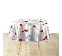 Douceur d'Intérieur Nappe ronde Sisteron Ø 160 cm PVC Textilia Blanc