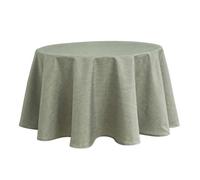 Nappe ronde infroissable et anti-tâches Gris Perle 160 cm - HOME MAISON - Rond - Uni - Synthétique - Lavable
