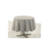 Nappe Ronde "Mini Vichy" 160cm Naturel
