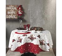 Nappe ronde père noël Nicolas anti tache 1m60