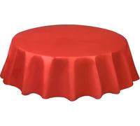 Partyrama Nappe ronde en plastique Rouge 213 cm de diamètre