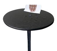 Nappe ronde pour l'extérieur,Protège Table Ronde,Bord élastique Imperméables Antidérapante Résistante à La Crasse,résistante aux intempéries, pour l'extérieur du jardin (70cm (Table ronde),Noir)