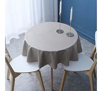 Nappe Ronde PVC Anti Taches 260cm, Nappe De Table en Toile Cirée, Nappe en Plastique, Nappe Imperméable De Table, Nappe De Décoration De Maison Mesa, Nappe De Cuisine Ronde