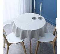 Nappe Ronde PVC Anti Taches 270cm, Nappe De Table en Toile Cirée, Nappe en Plastique, Nappe Imperméable De Table, Nappe De Décoration De Maison Mesa, Nappe De Cuisine Ronde