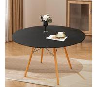 Nappe ronde réversible avec haute élasticité et tissu imperméable résistant aux taches, parfaite pour couvrir des tables rondes dans différents décors (70 cm)