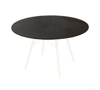 Nappe ronde réversible et imperméable avec tissu élastique extensible, résistante aux taches pour un nettoyage sans effort et une utilisation sur une table ronde (80 cm)