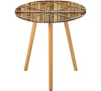 Nappe ronde rustique, porte traditionnelle en bois avec photo antique verticale et planches de ferme, convient pour le salon, la chambre à coucher, les petits espaces, convient pour une table ronde de