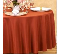 Nappe ronde Terracotta Tissu 300cm mariage