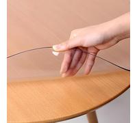 Nappe ronde transparente de 170 cm en plastique imperméable pour cuisine, salle à manger, utilisation en extérieur, parfaite pour les événements et les repas quotidiens