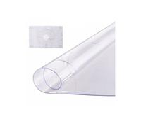 Nappe ronde transparente en PVC, diamètre 121,9 cm, épaisseur 2 mm, imperméable et facile à nettoyer, cuisine restaurant