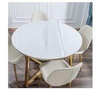Nappe Ronde Transparente en PVC, Nappe en Plastique Souple, Nappe Transparente, épaisseur 1,0 Mm, Nappes Imperméables Et Jetables., Color, 17.7 inch (Round)