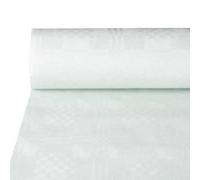Nappe damassée, (l)1,0 x (L)25 m, blanc