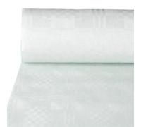 Nappe rouleau damassée 100 m x 1,2 m blanc