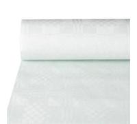 Nappe rouleau damassée 50 m x 1 m blanc