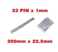 KALEA-INFORMATIQUE Nappe Ruban ZIF FPC 22 fils AWM, pas 1mm longueur 200mm largeur 22.5mm. Connecteurs sur la même face de la nappe FPC
