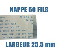 Nappe Ruban ZIF FPC - 50 PINS - PAS 0.5MM - LONGUEUR 200mm Connecteurs sur la même face de la Nappe Ruban Connecteurs sur la même face de la nappe