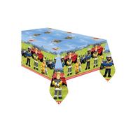 Amscan Nappe Sam Pompier 9912961 – Papier 120 x 180 cm – Anniversaire d'enfant – Taille unique