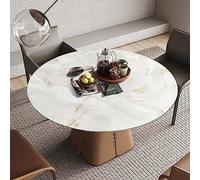 Nappe simili cuir ronde, set de table aspect cuir, épaisseur de la nappe 2 mm, nappe ronde nordique en cuir, ensemble de table ronde en cuir PVC, nappe essuyable, housse de table à manger ro