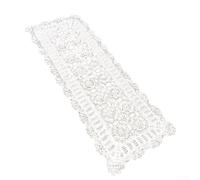 Nappe tissée creuse, 40 x 70 cm, beige, couverture vintage en coton crocheté à la main, décoration résistante à la chaleur, pour maison, salle à manger, fête de mariage