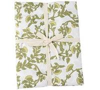 nappe tissu lavable botanique 140x240cm pistache - arty fetes factory 96307 Vert G