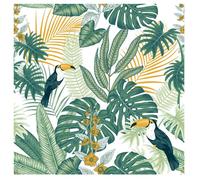 Nappe (toile cirée au mètre) - EDEN - Toucan Guyana - Largeur 140 cm - PVC - Longueur sur mesure 1-20 m