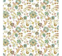 Nappe Toile cirée au mètre - Largeur 140 cm - Fleurs en folie - Multicolore