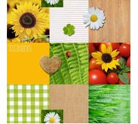 Nappe Toile cirée au mètre - Largeur 140 cm - Nature - Vert