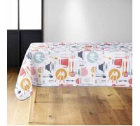 Douceur d'Intérieur – Nappe rectangle Kitchen Multico – PVC imprimé – 140 x 240 cm