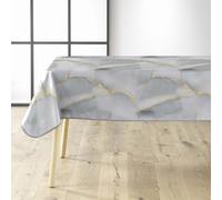 Nappe Toile Cirée "Marbrelle" 140x240cm Gris