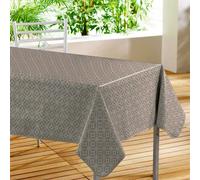 Nappe Toile Cirée "Moderna" 140x240cm Taupe