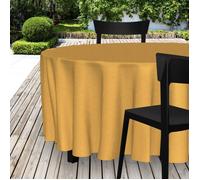 Nappe toile cirée ovale 140x240 cm PAON curry