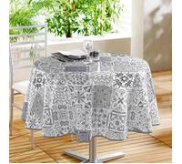 Nappe - Toile cirée ronde - diamètre 160 cm - Persane, mosaïque