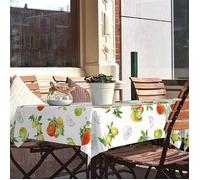 Nappe toile cirée ronde Manhattan Citronella - D-C-TABLE - 150 cm - Qualité supérieure - Facile d'entretien - Imperméable