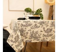 Nappe Toile De Jouy Rectangulaire Plastifiée