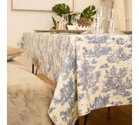 Nappe Toile De Jouy Rectangulaire Plastifiée