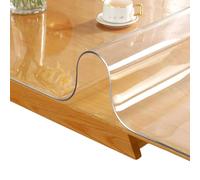 Nappe Transparente 2.0 mm Transparent Lavable Protection Table Imperméable Film de Table Crystal Transparent Anti-Graisse(Transparent,30x30 cm)