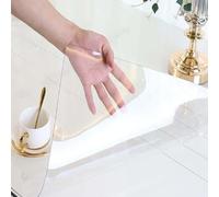 Nappe transparente de 1,5 mm d'épaisseur - Résistante et imperméable et facile à nettoyer pour cuisine, salle à manger et tables basses - Protection en plastique durable pour une utilisation en