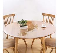 Nappe Transparente Diameter 40cm/15.7in, Nappe de Table Rond, Protection de Table, PVC Résistant À l'huile Et À l'eau ronde Transparent Nappe, D'épaisseur Nappe en Plastique, Facile à Nettoyer