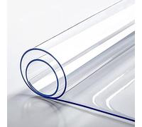 Nappe Transparente éCologique en PVC Rectangulaire,Lingette ImperméAble,RéSistante à La Chaleur à l'usure Et Facile Nettoyer,Convient pour Table Manger (éPaisseur:1mm,Taille:75x150cm/29.5x59in)