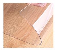 Nappe transparente en PVC facile à nettoyer - En plastique transparent - Pour salle à manger et bureau - 110 x 170 cm - Épaisseur 2 mm