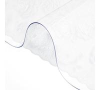 Nappe transparente en PVC - Nappe imperméable - 101,6 x 182,9 cm - Protection de bureau