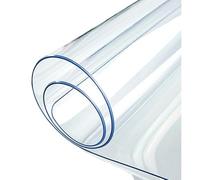 Nappe Transparente en PVC, Protection imperméable pour Table rectangulaire, Protection pour Table en Plastique Transparent, résistante à l'huile et aux Rayures, 2 mm, 40 x 200 cm (3 mm, 40 x 125