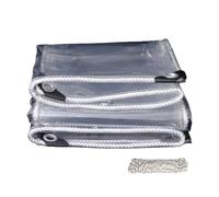Nappe Transparente Épaisse 65 x 210 cm Résistant à La Poussière Bâche Transparente Imperméable Auvent Pliable pour Meubles de Jardin, Cage à Lapin, Jardin d'hiver, A