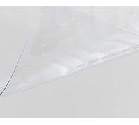 Nappe Transparente épaisseur 0,80 mm d'épaisseur - Largeur 140 cm - Film épais protection PVC transparent 0,80 MM - Roulé sur Tube (sans Plis) (Rectangle 140 x 150 cm)