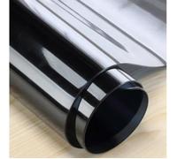 Nappe transparente NOIRE - Rectangle 140 x 300 cm - Ép. 0,50 mm - Film Noir en PVC Imperméable et Anti-tâche (Roulée sur tube)