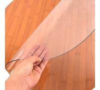 DTDMY Nappe Transparente PVC pour la Table Ronde Essuyer Netty Rectangle Souple Table de Table Transparente imperméable/en Plastique Couvre-Table en Vinyle/couvertures de Table extérieure imperméable